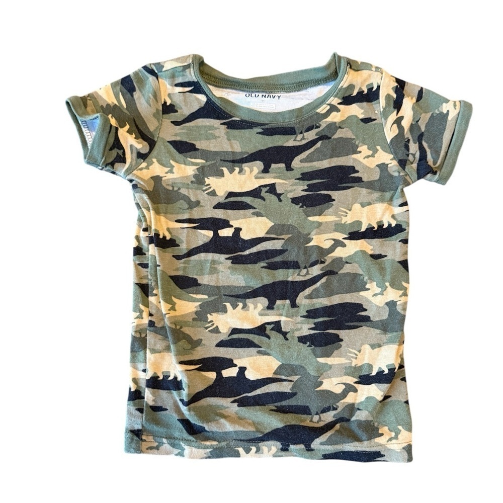 Old Navy Green Camo Kids Pajama Set - Picture 2 of 7